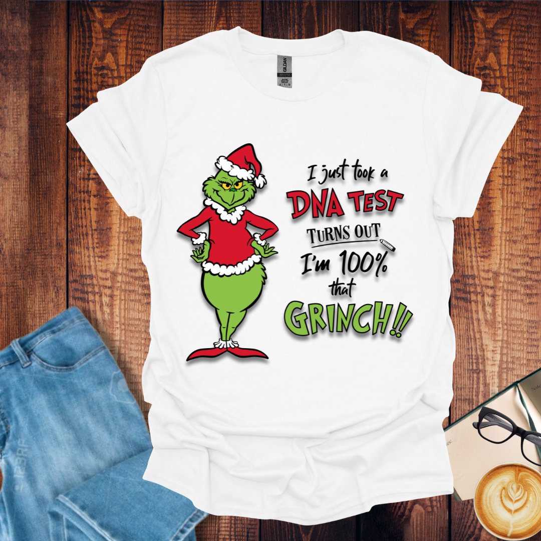 100% Grinch DNA Test Unisex Tee