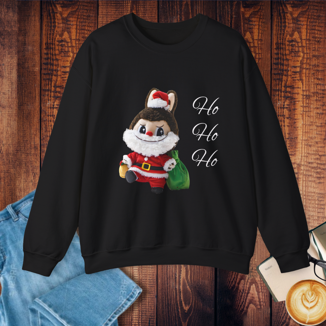 Christmas Labubu Santa Sweatshirt - "Ho Ho Ho" Festive Crewneck