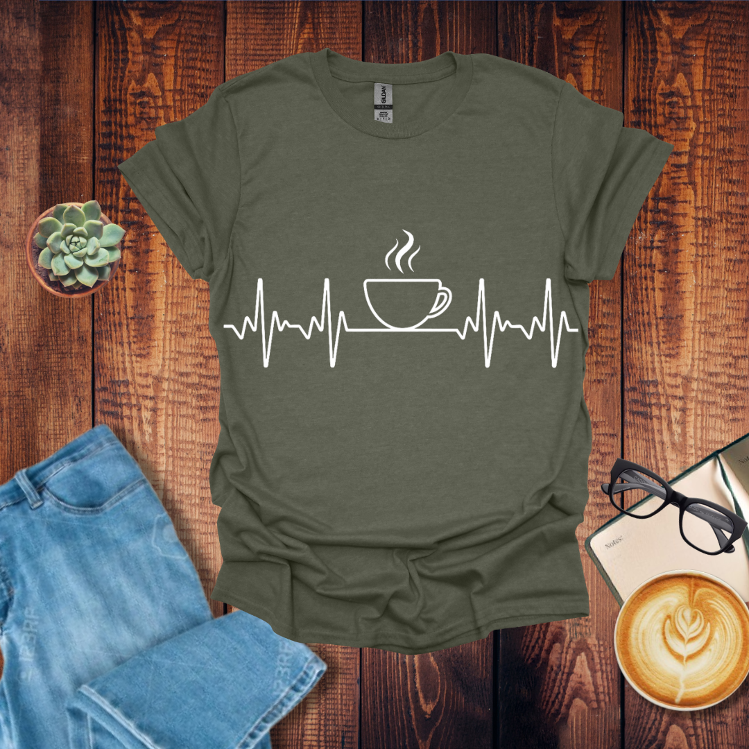 Coffee Heartbeat T-Shirt