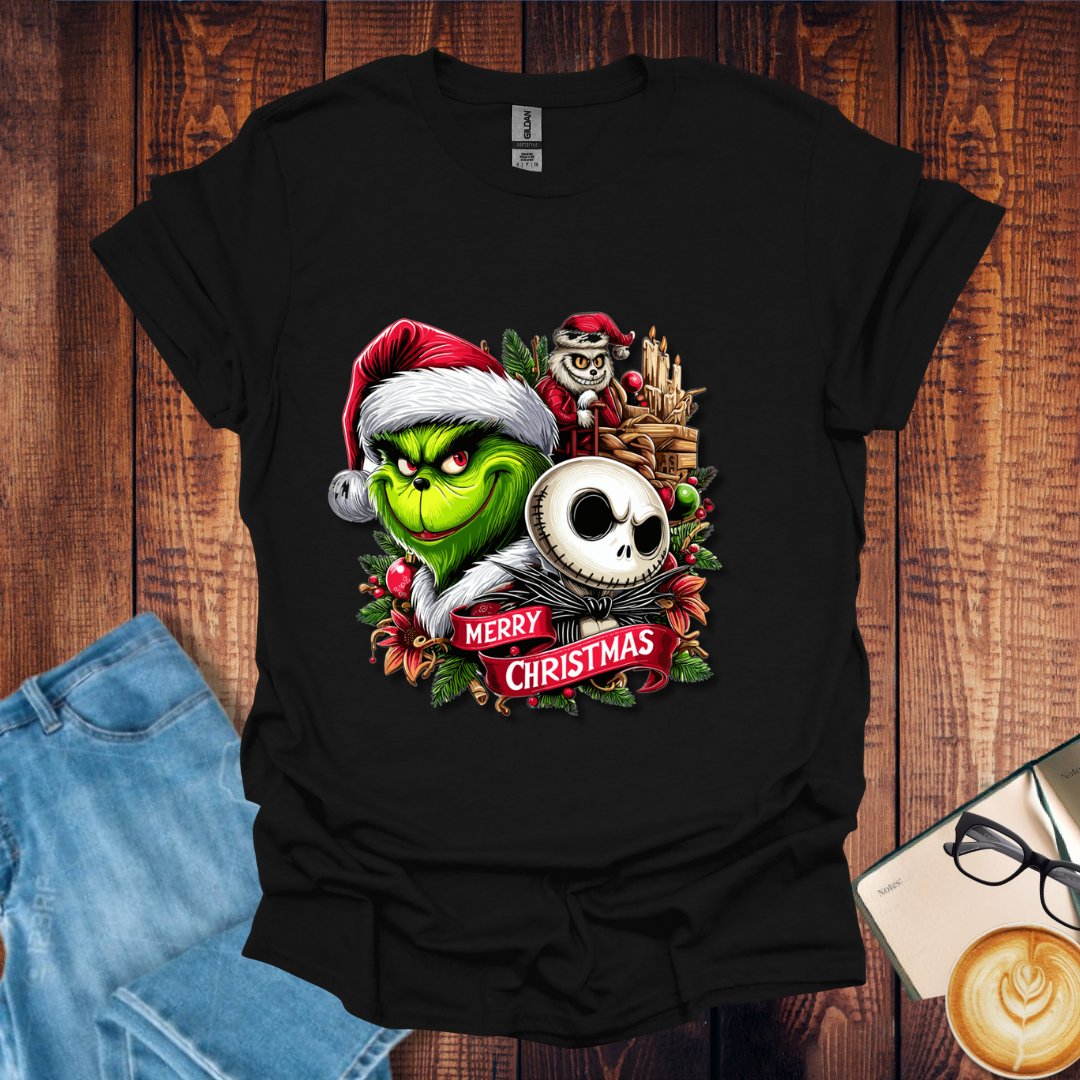 Grinch and Disney Jack Skellington Unisex T-Shirt