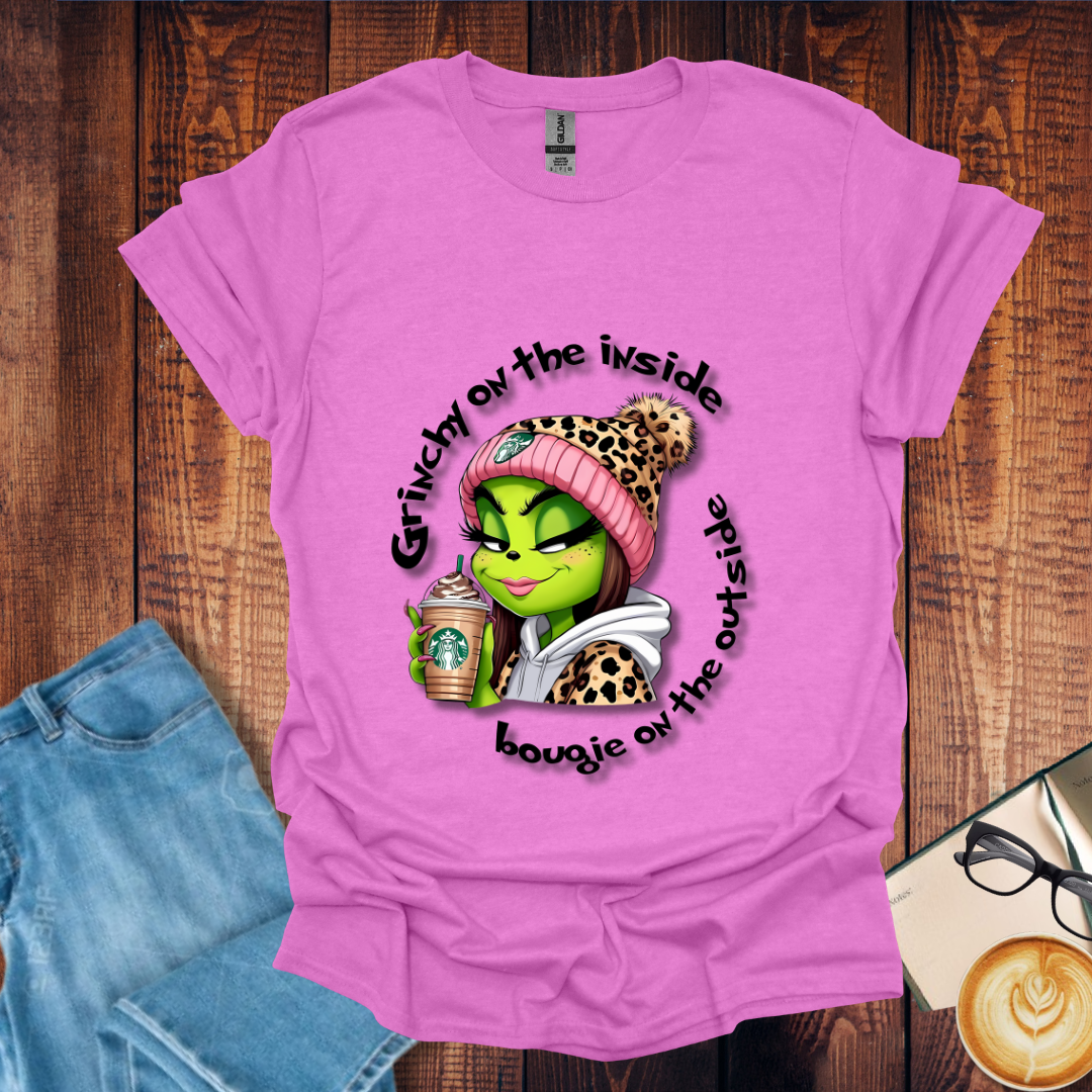 Grinch and Bougie Coffee Drink Unisex T-Shirt