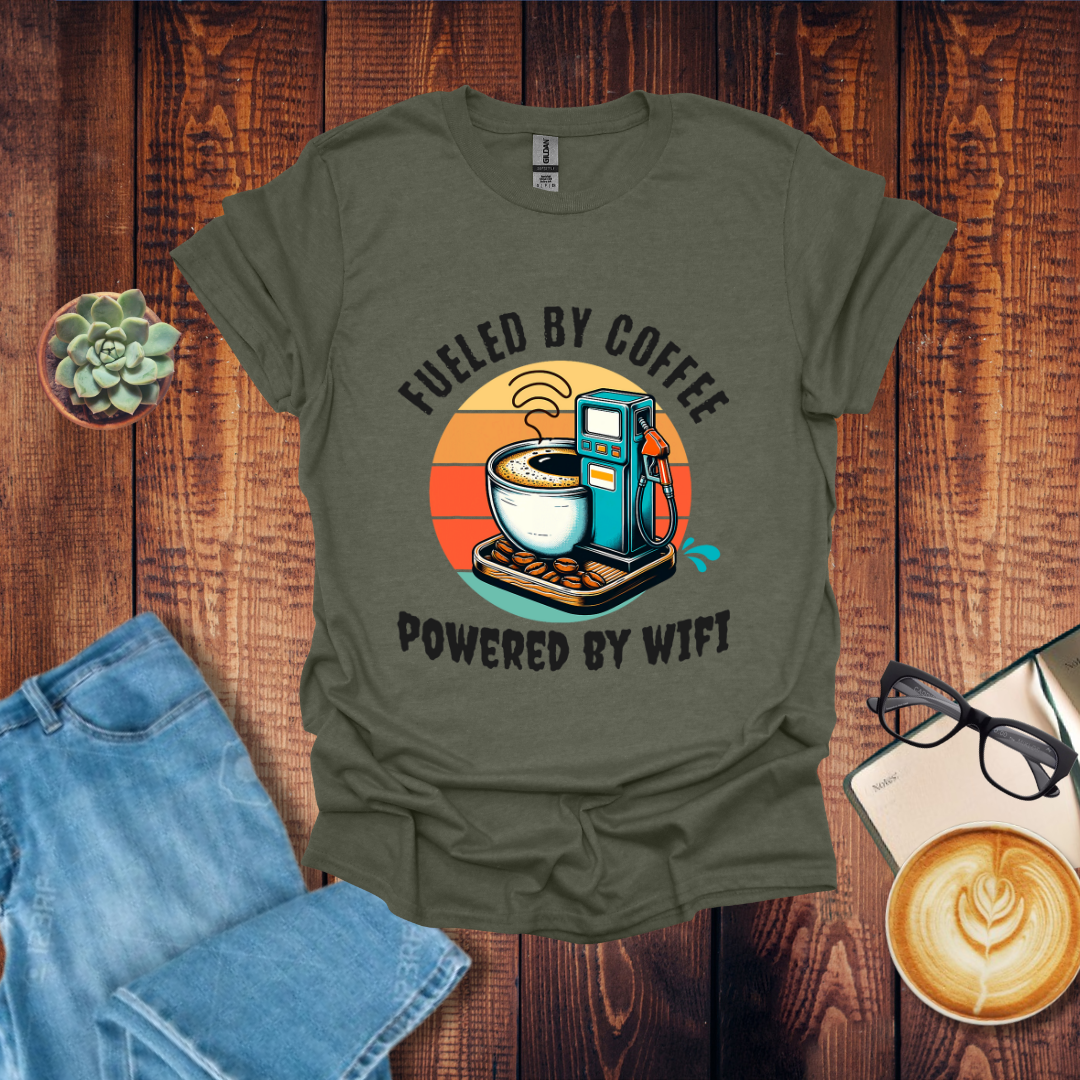 Coffee Lovers and WiFi T-Shirt