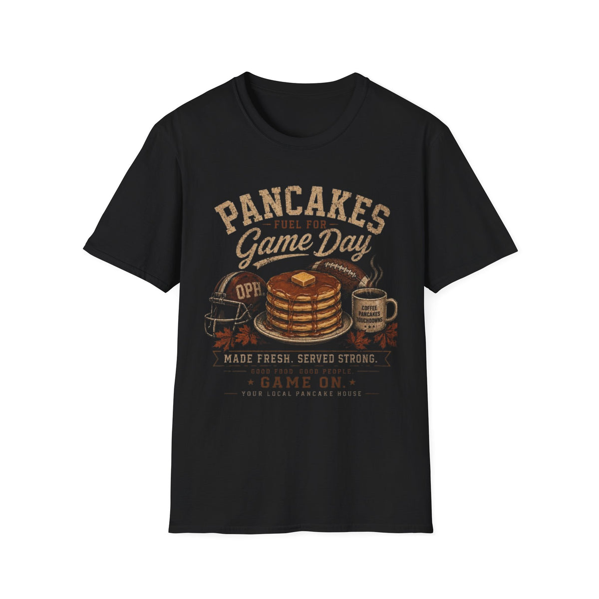 Pancakes Fuel for Game Day T-Shirt