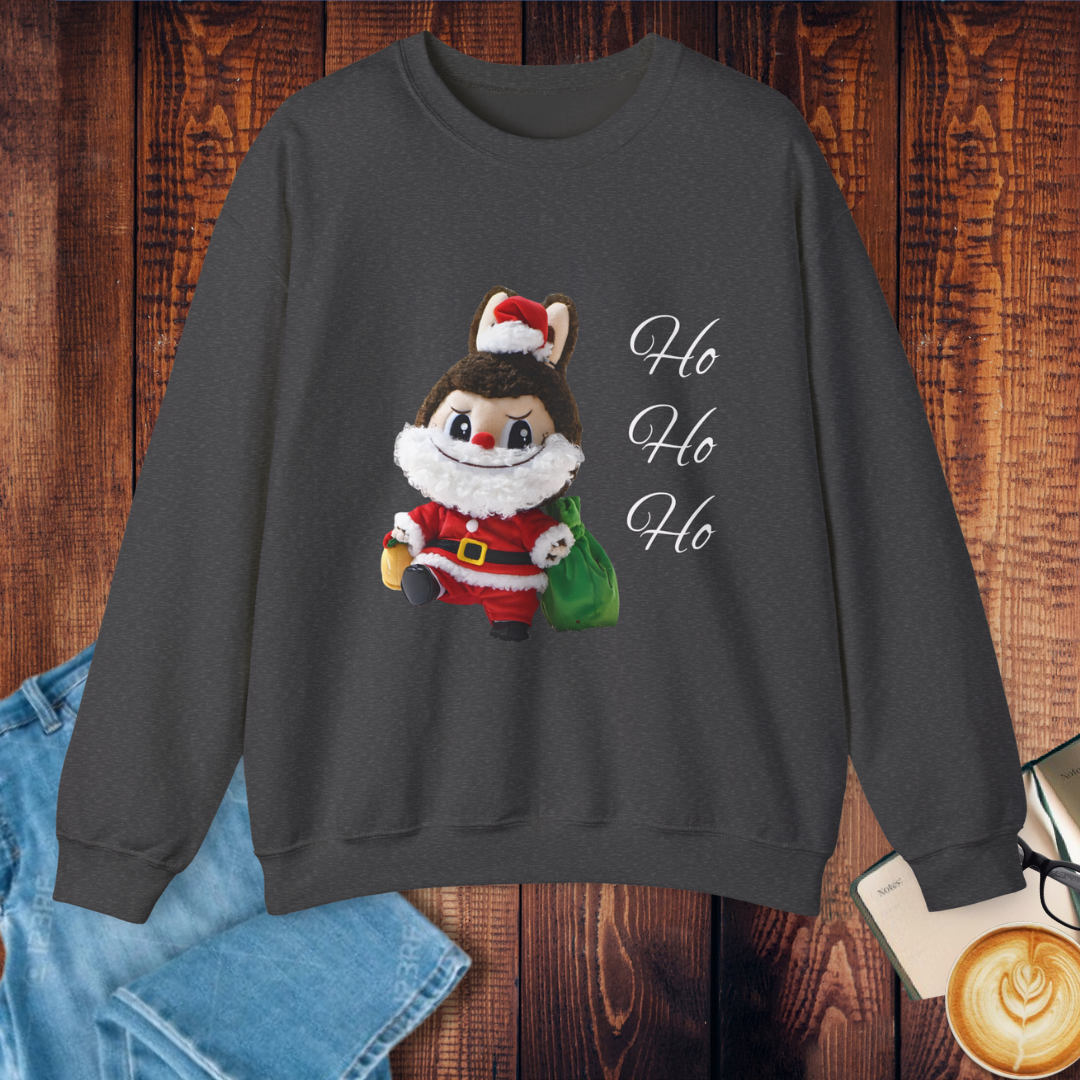 Christmas Labubu Santa Sweatshirt - "Ho Ho Ho" Festive Crewneck