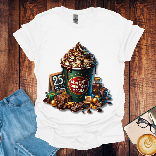 Advent Countdown Mocha Drink T-Shirt
