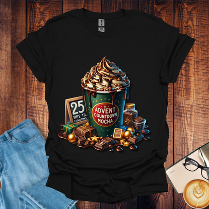 Advent Countdown Mocha Drink T-Shirt