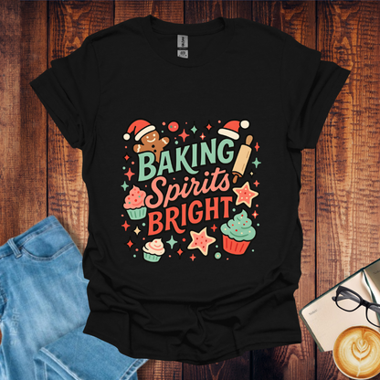 Baking Spirits Bright Christmas T-Shirt