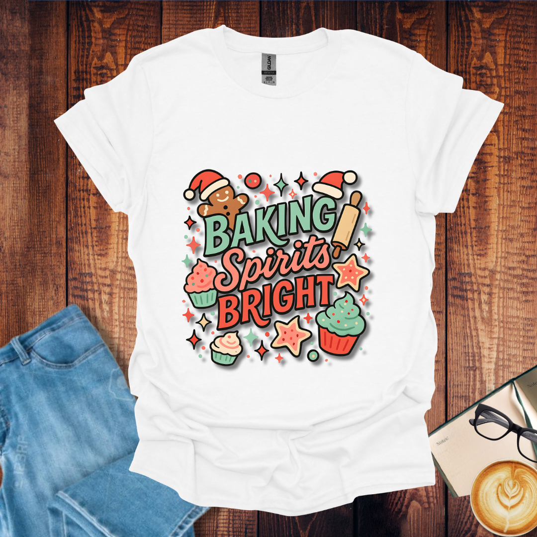 Baking Spirits Bright Christmas T-Shirt
