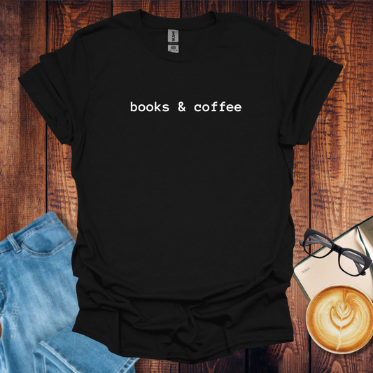 Book and Coffee Lover T-Shirt