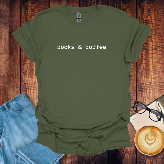 Book and Coffee Lover T-Shirt