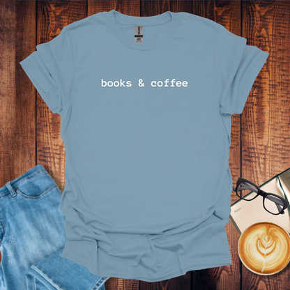 Book and Coffee Lover T-Shirt