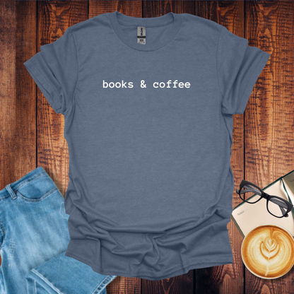 Book and Coffee Lover T-Shirt