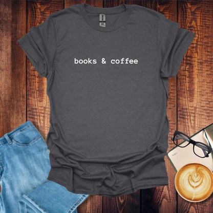 Book and Coffee Lover T-Shirt