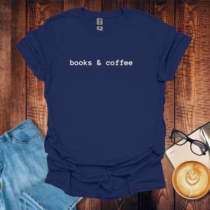 Book and Coffee Lover T-Shirt