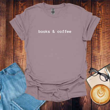 Book and Coffee Lover T-Shirt