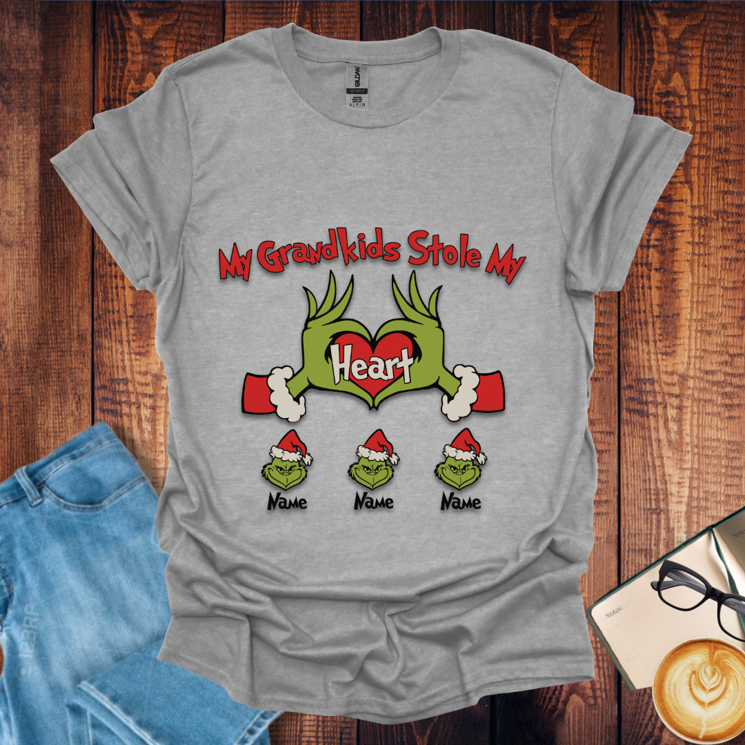 Christmas Grinch-Inspired Grankids Stole My Heart Tee