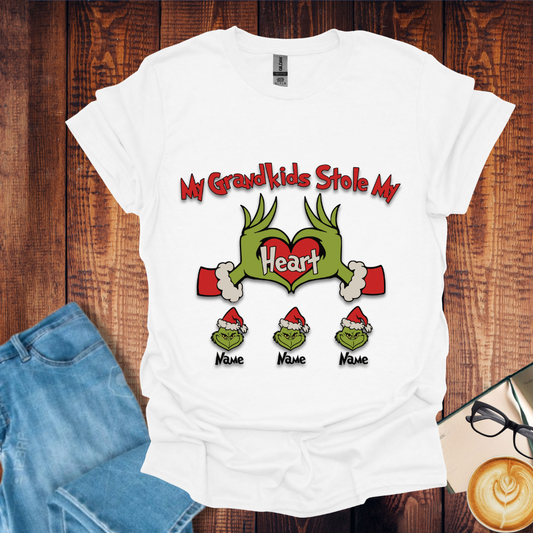 Christmas Grinch-Inspired Grankids Stole My Heart Tee