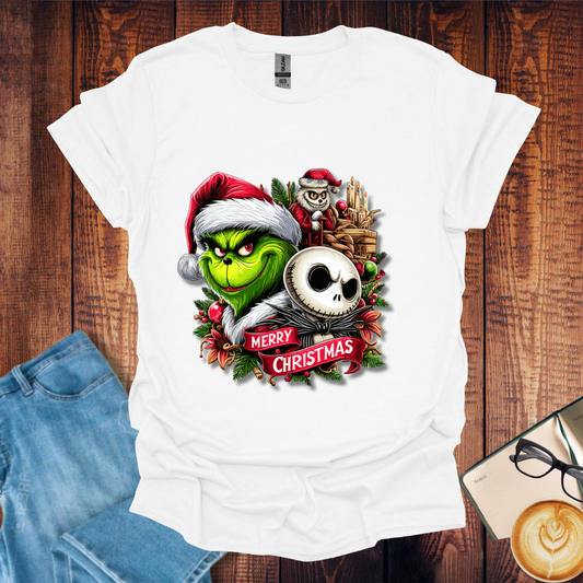 Grinch and Disney Jack Skellington Unisex T-Shirt