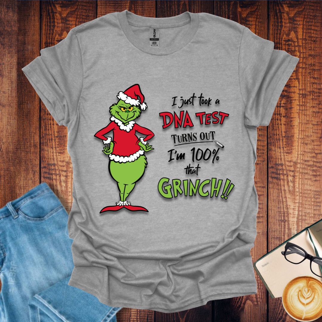 100% Grinch DNA Test Unisex Tee