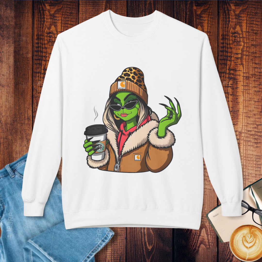 Grinchy Coffee Crewneck Sweatshirt