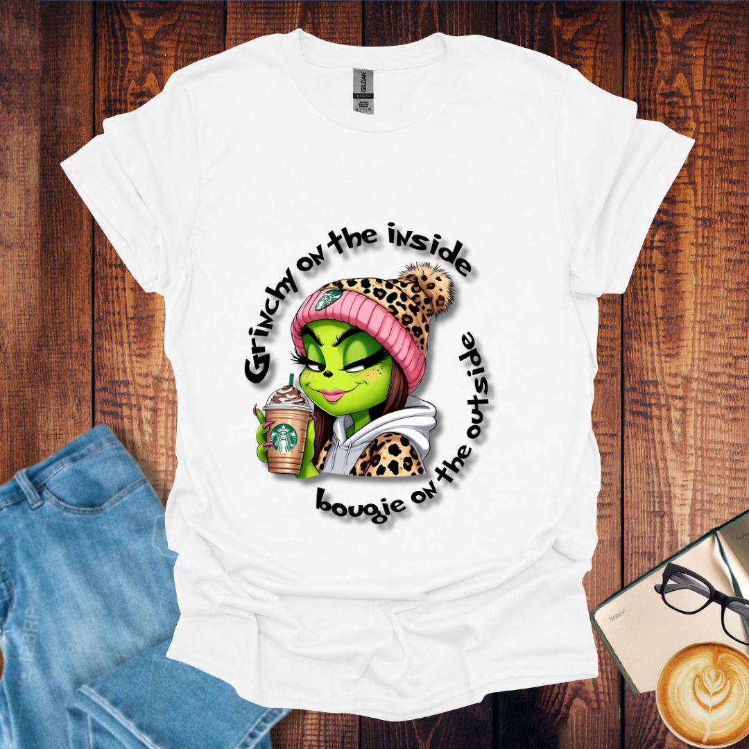 Grinch and Bougie Coffee Drink Unisex T-Shirt