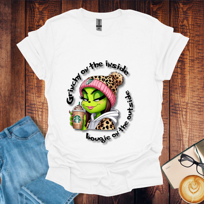 Grinch and Bougie Coffee Drink Unisex T-Shirt