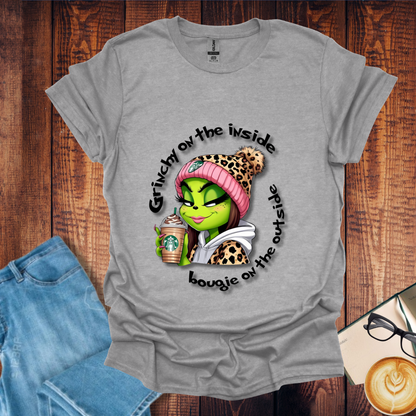 Grinch and Bougie Coffee Drink Unisex T-Shirt