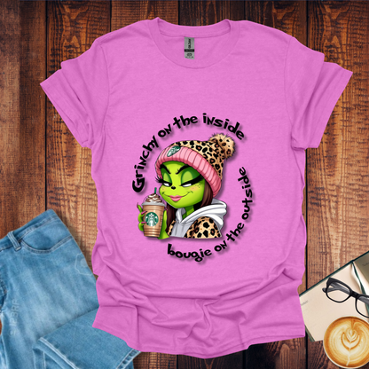 Grinch and Bougie Coffee Drink Unisex T-Shirt