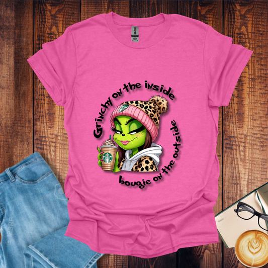 Grinch and Bougie Coffee Drink Unisex T-Shirt