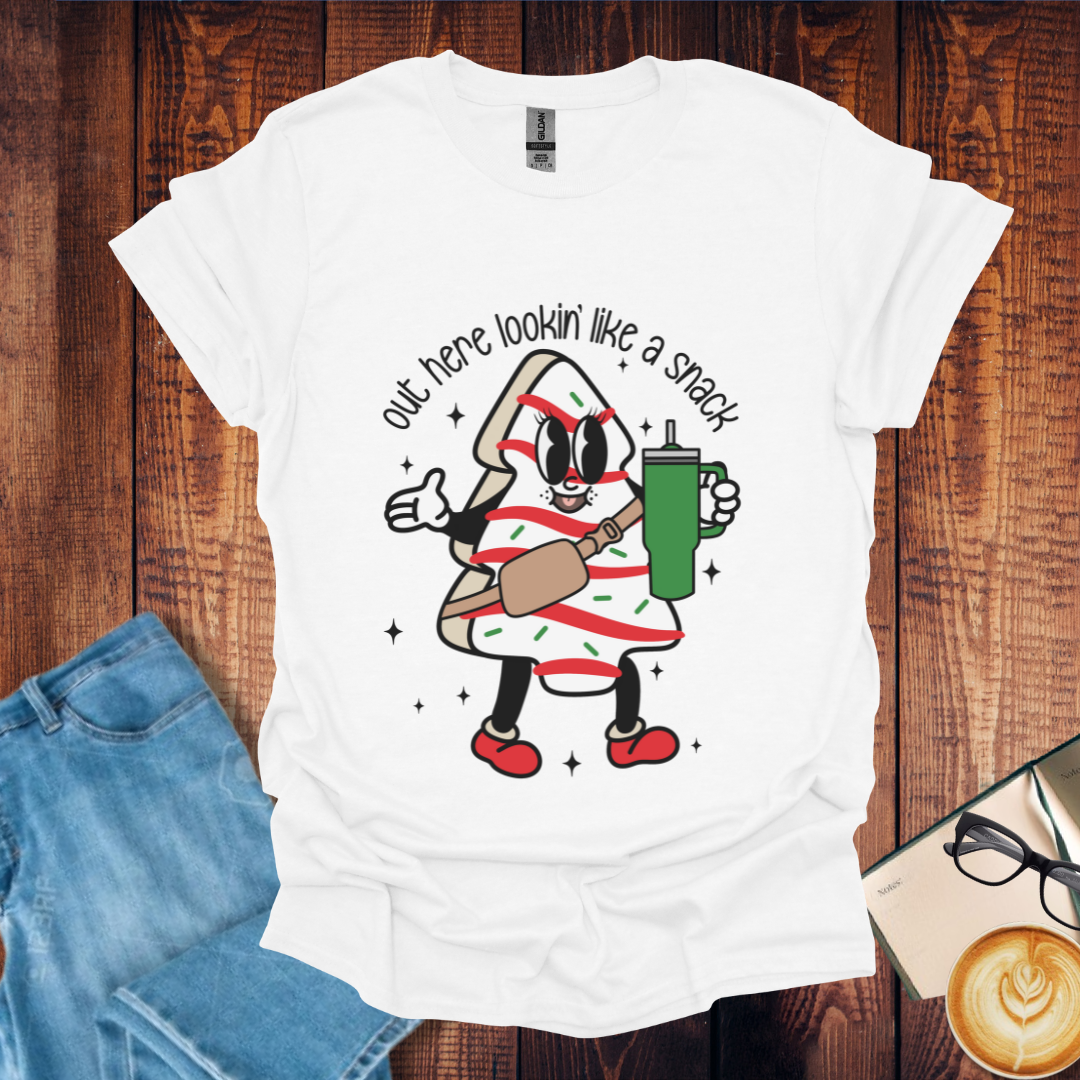 "Out Here Lookin' Like a Snack" Christmas T-Shirt