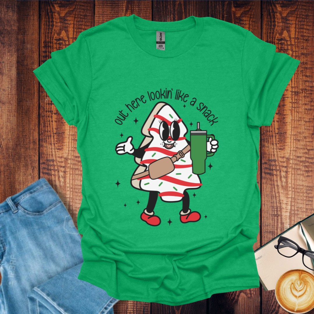 "Out Here Lookin' Like a Snack" Christmas T-Shirt