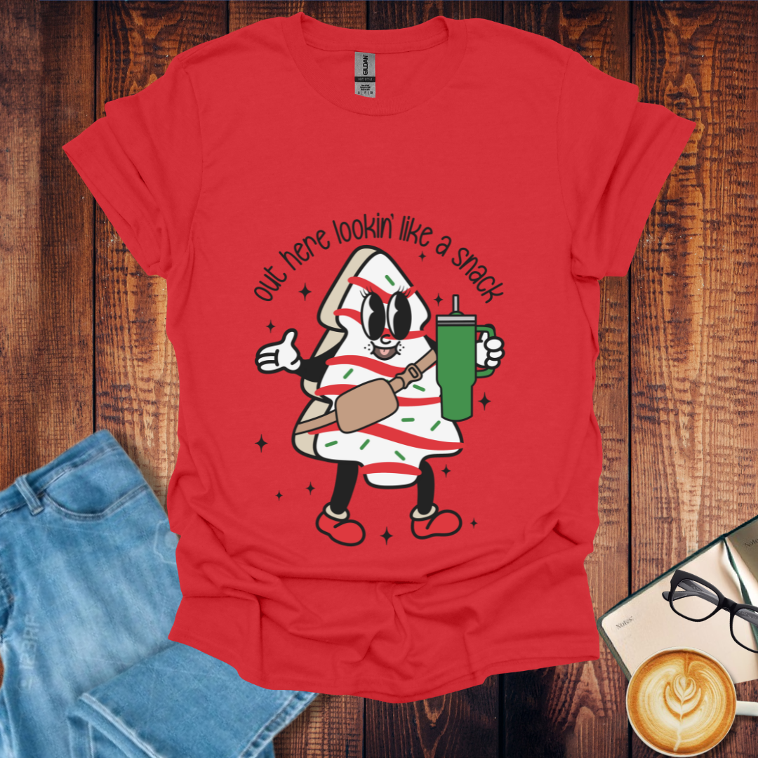 "Out Here Lookin' Like a Snack" Christmas T-Shirt