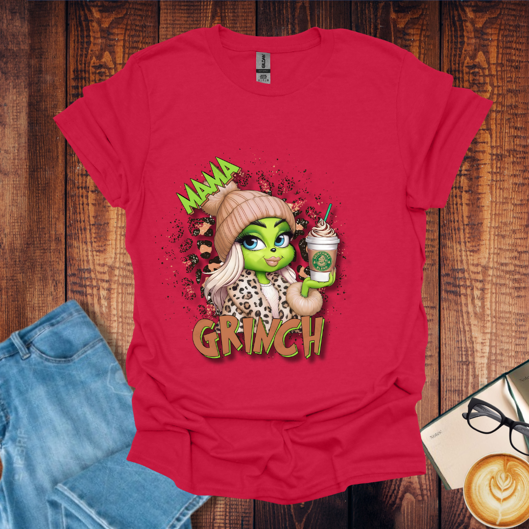Mama Grinch Coffee Drink Softstyle T-Shirt