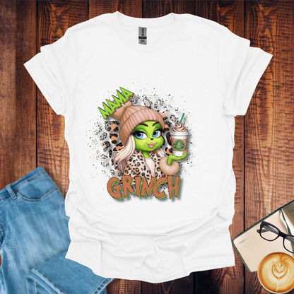 Mama Grinch Coffee Drink Softstyle T-Shirt