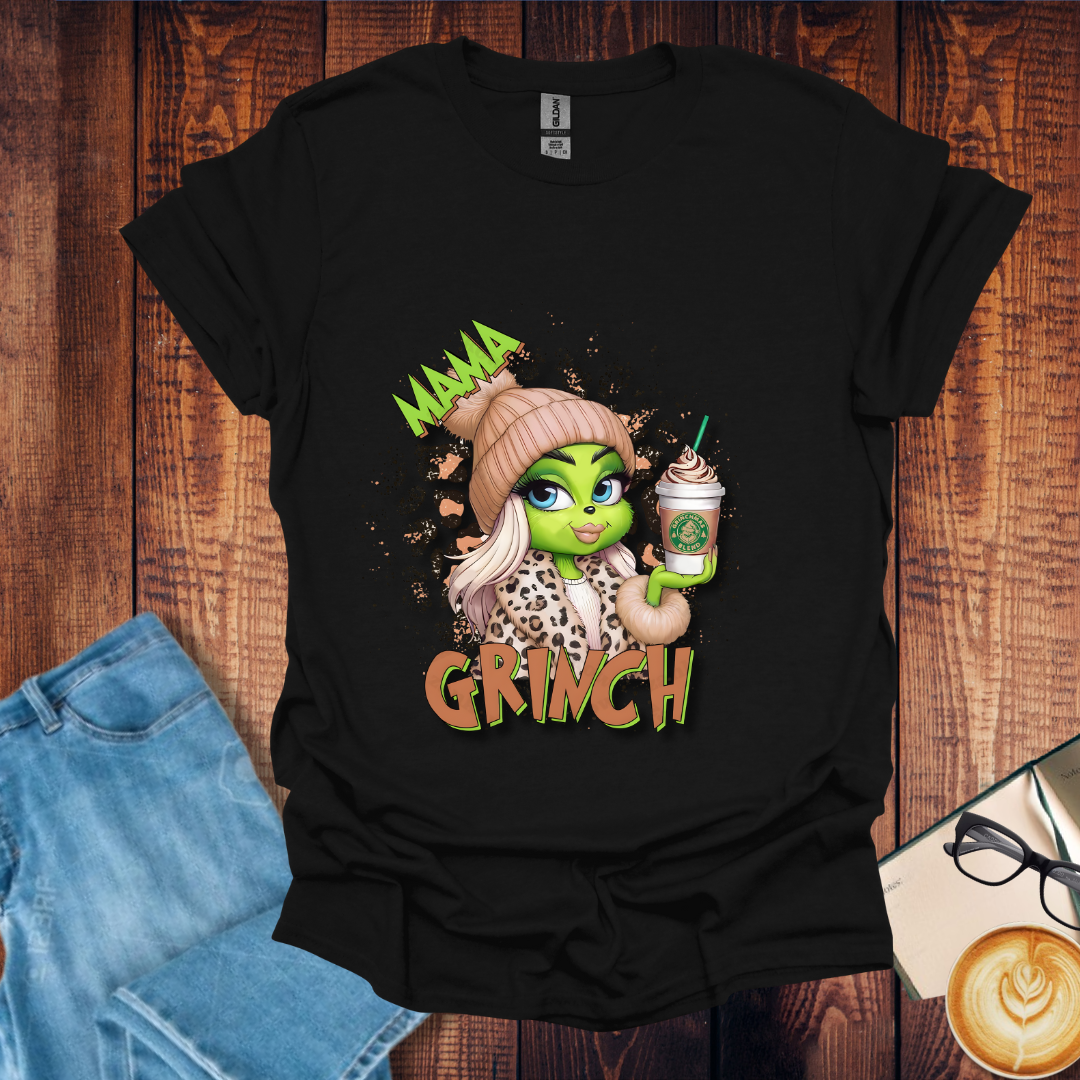 Mama Grinch Coffee Drink Softstyle T-Shirt