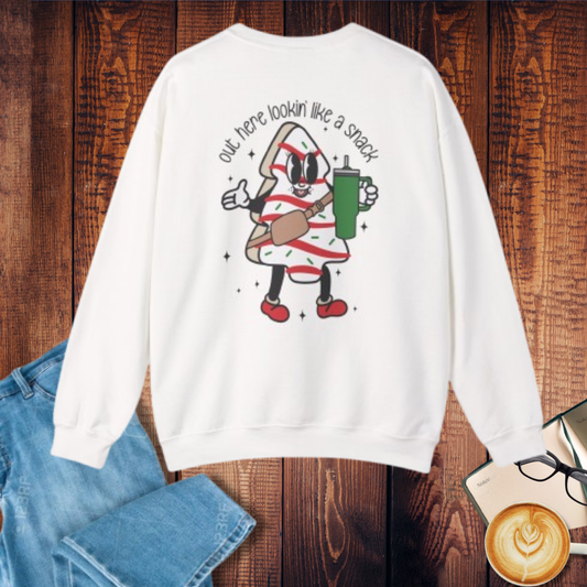 “Out Here Lookin’ Like a Snack” Christmas Sweatshirt